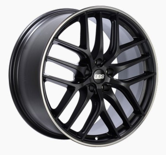 BBS CC-R 19x8.5 5x112 ET30 Satin Black Polished Rim Protector Wheel -82mm PFS/Clip Required -  Shop now at Performance Car Parts