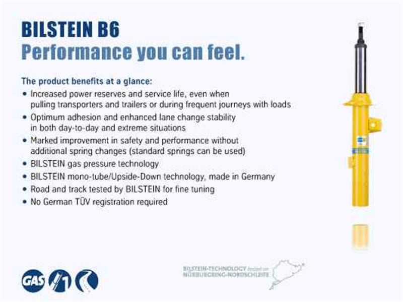 Bilstein B6 16-17 Fiat 500X 4WD Rear Left Suspension Strut Assembly -  Shop now at Performance Car Parts