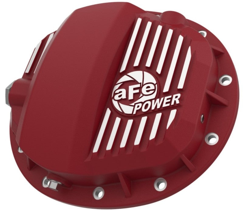 aFe Pro Series GMCH 9.5 Rear Diff Cover Red w/ Machined Fins 19-20 GM Silverado/Sierra 1500 -  Shop now at Performance Car Parts