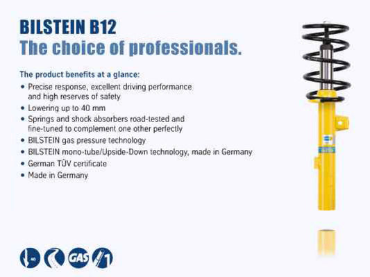 Bilstein B12 2001 Porsche Boxster Base Front and Rear Suspension Kit -  Shop now at Performance Car Parts