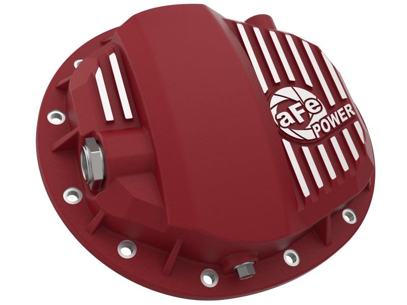 aFe Pro Series GMCH 9.5 Rear Diff Cover Red w/ Machined Fins 19-20 GM Silverado/Sierra 1500 -  Shop now at Performance Car Parts