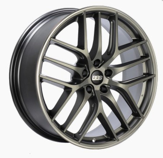 BBS CC-R 20x8.5 5x120 ET32 Satin Platinum Polished Rim Protector Wheel -82mm PFS/Clip Required -  Shop now at Performance Car Parts