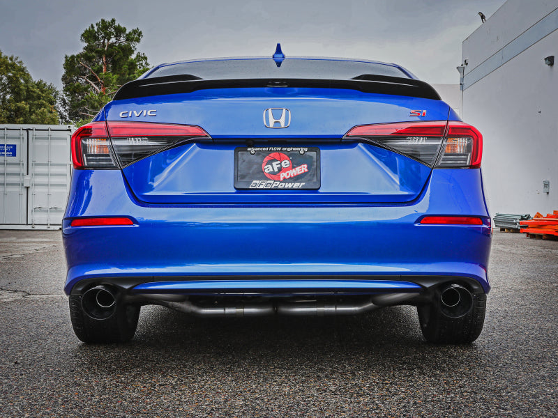 aFe 22-23 Honda Civic Si L4 1.5L (t) Takeda 2.5in to 3in 304 SS Cat-Back Exhaust w/ Black Tips -  Shop now at Performance Car Parts