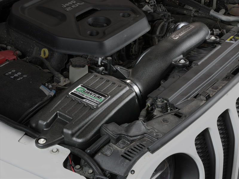 aFe Quantum Pro 5R Cold Air Intake System 18-20 Jeep Wrangler JL L4-2.0L (t) -  Shop now at Performance Car Parts