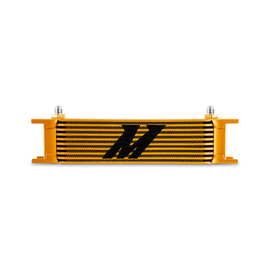 Mishimoto Universal -6AN 10 Row Oil Cooler - Gold -  Shop now at Performance Car Parts