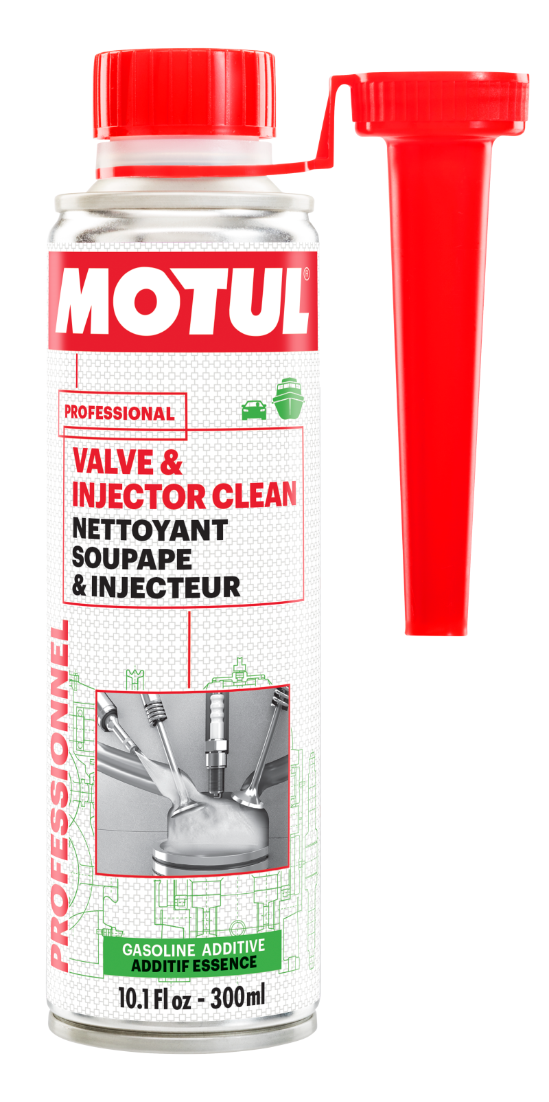 Motul 300ml Valve and Injector Clean Additive -  Shop now at Performance Car Parts