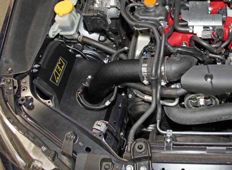 AEM 21-735WB 15-17 Subaru WRX STi 2.5L H4 - Cold Air Intake System - Wrinkle Black -  Shop now at Performance Car Parts