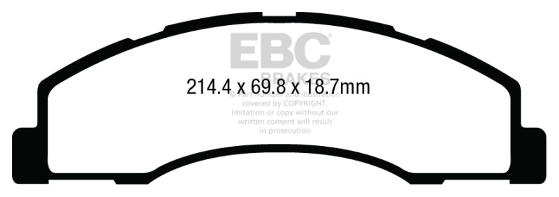 EBC 08+ Ford Econoline E150 4.6 Greenstuff Front Brake Pads -  Shop now at Performance Car Parts