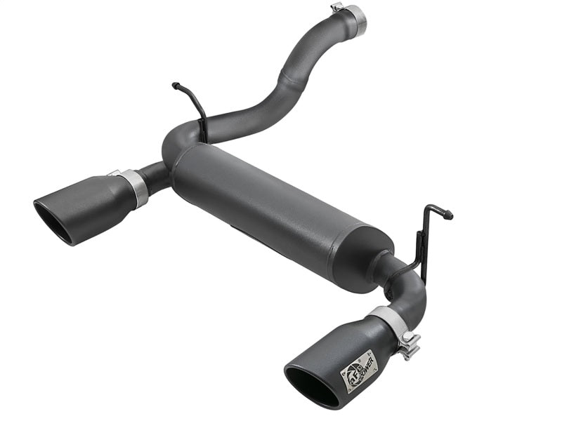 aFe Rebel Series 2.5in 409 SS Axle-Back Exhaust w/ Black Tips 2018+ Jeep Wrangler (JL) V6 3.6L -  Shop now at Performance Car Parts