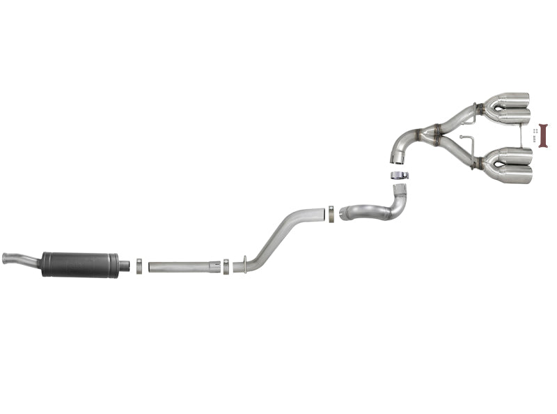 aFe Rebel Series 2.5in 304 SS Cat-Back Exhaust w/ Polished Tip 18-20 Jeep Wrangler (JL) -  Shop now at Performance Car Parts