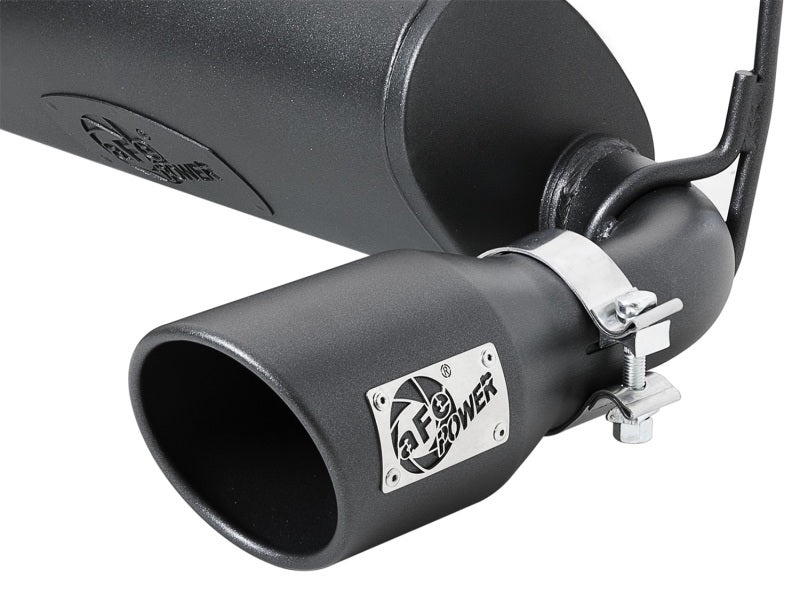 aFe Rebel Series 2.5in 409 SS Axle-Back Exhaust w/ Black Tips 2018+ Jeep Wrangler (JL) V6 3.6L -  Shop now at Performance Car Parts