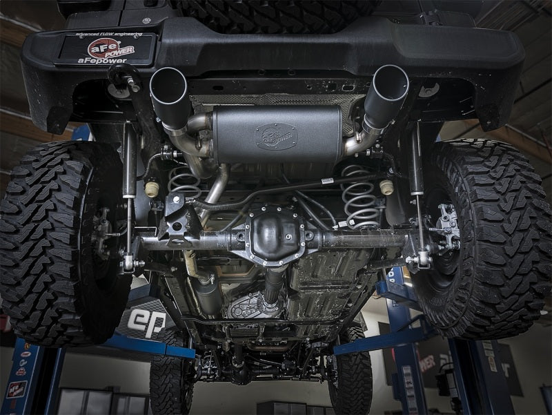 aFe Rebel Series 2.5in 304 SS Cat-Back Exhaust w/ Black Tips 2018+ Jeep Wrangler (JL) V6 3.6L -  Shop now at Performance Car Parts