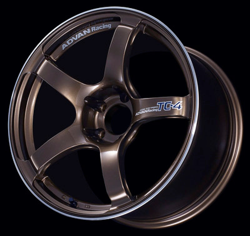 Advan TC4 17x9.0 +35 5-114.3 Umber Bronze Metallic & Ring Wheel -  Shop now at Performance Car Parts